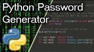 Easy Password Generator In Python