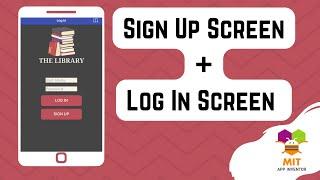 Sign up Screen in MIT App Inventor | Login Screen MIT App Inventor | Easy signup/login screen app