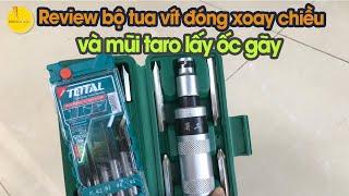 Review bộ tua vít đóng xoay chiều và mũi tato lấy ốc gãy