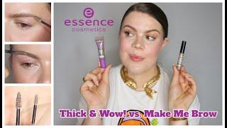 BEST Essence Tinted Brow Gel! Thick & Wow! Fixing Brow Mascara vs. Make Me Brow Eyebrow Gel
