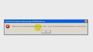How to fix "Windows cannot access the specified device"