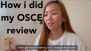 How I did my OSCE review- request content