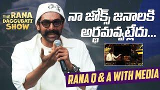 Rana Daggubati Q & A With Media | Rana Hilarious Interaction With Media | Manastars