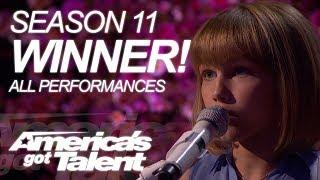 WINNER of Season 11 Grace Vanderwaal ALL PERFORMANCES | Americas Got Talent