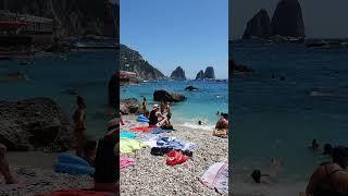 CAPRI MARINA PICCOLA BEACH ITALY BIKINI GIRLS - 4K #CAPRI
