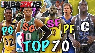 BEST PLAYERS AT EACH POSITION! NBA 2K18 SQUAD BUILDER