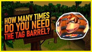 Beating Donkey Kong 64 with as Few Tags as Possible