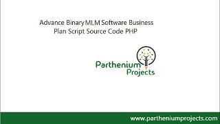 Advance Binary MLM Software Business Plan Script Source Code PHP