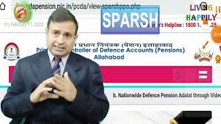 SPARSH Updates of Defence Pension; Full Featured Demonstration for easiest understanding & use