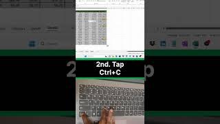How to Copy and Paste in Excel Shortcut || #excel #excelshortcuts