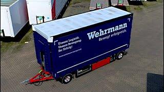 WEB TRAILER Drehschemelcurtainsider mit Staplerhalterung