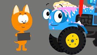 Котенок и автомойка  – Все серии подряд! – Сборник | Мультик для детей про машинки