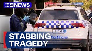 Woman arrested after man found stabbed to death in Victorian home | 9 News Australia