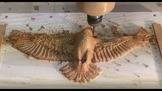 2M views CNC router CAN make $25,000  per month carving a 3D American bald eagle I CAN SHOW YOU HOW