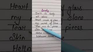 Lovely~Billie Eilish and Khalid #shorts #lyrics #song