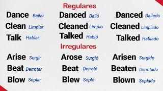  Verbos Regulares e Irregulares en Inglés con Pronunciación y Significado en Español 