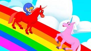 Onward to Rainbowland | My Red Unicorn | Kids Cartoon | Mila and Morphle Official