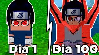 SOBREVIVI 100 DIAS no NARUTO MINECRAFT!