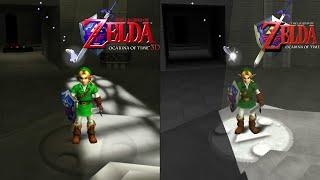 Zelda OOT 3DS (Remake) vs OOT PC (Port with 3DS Mod) - Side by side comparison