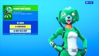 *NEW* ENCRYPTED CLOVER TEAM LEADER SKIN..! (Item Shop) Fortnite Battle Royale