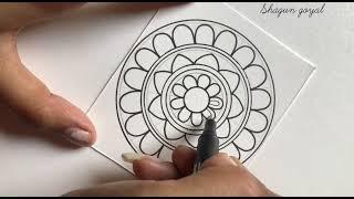 Simple Mandala Drawing | Mandala Art