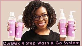 NEW CurlMix 4-Step Wash  & Go System Review + Discount Code | CurlMix Collab | SoDazzling