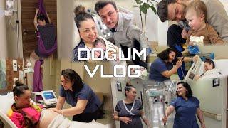 DOĞUM VLOGU || ANİ ERKEN DOĞUM | HÜRCANLA DOĞAL DOĞUM SÜRECİMİZ | BEBEĞİMİZİ EVE GETİREMEDİK