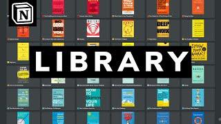 How to Create a Virtual Book Library Using Notion 2021 // Updated!