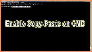  HOW TO ENABLE COPY PASTE IN CMD – WINDOWS 7/8.1/10 | CMD TRICKS AND HACKS