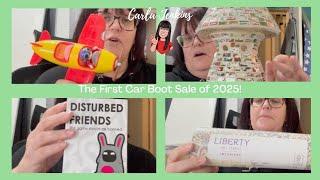 MY FIRST SUNDAY CAR BOOT SALE HAUL FOR 2025 | CARLA JENKINS