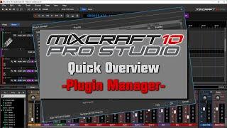 Mixcraft 10 Plugin Manager Quick Overview