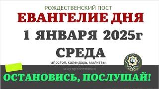 1 ЯНВАРЯ СРЕДА ЕВАНГЕЛИЕ АПОСТОЛ ДНЯ ЦЕРКОВНЫЙ КАЛЕНДАРЬ 2025 #евангелие