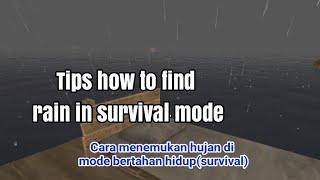 Survival On Raft #07 || Tips How To Find Rain In Survival Mode(Cara menemukan hujan)