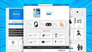 Full Functional & Responsive e-Commerce Website Free Source Code | HTML,CSS,JS & PHP | Techy Guy