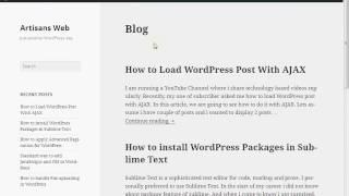 WordPress Load Post With AJAX