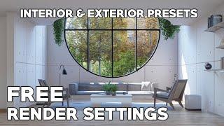 Free Lumion Presets Exterior and Interior - LUMION 10 | LUMION 11 | LUMION 12