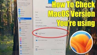 How To Check MacOS Version On Macbook Air M3 2024