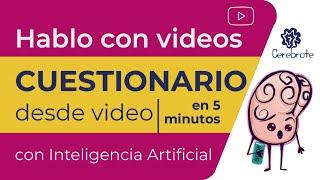 Así le solicito a un cuestionario a un video de YouTube con inteligencia Artificial gratis