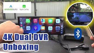 How to install 4k dual camera car DVR with Android AUTO and CARPLAY : Yes it is a DVR