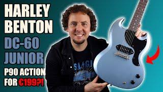 Harley Benton DC-60 Junior in Pelham Blue | How much P90 fun can you have for €199? Review & Demo