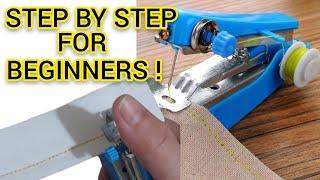 HOW TO USE A MINI STAPLER SEWING MACHINE TUTORIAL VIDEO