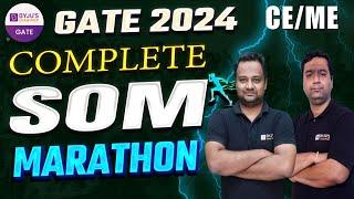 Complete SOM Marathon | GATE 2024 Marathon Class | GATE Civil/Mechanical | BYJU'S GATE