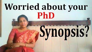 How to write PhD Synopsis-Dr Sophia Rajan