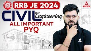 RRB JE 2024 | RRB JE Civil Engineering Previous Year Question Paper | By Rajat Sir