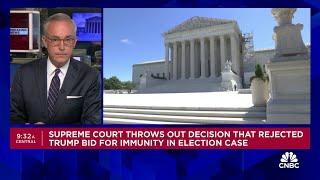 Supreme Court throws out decision that rejected Trump bid for immunity in election case