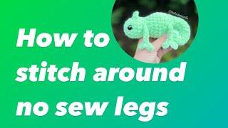 How To Stitch Around No Sew Legs