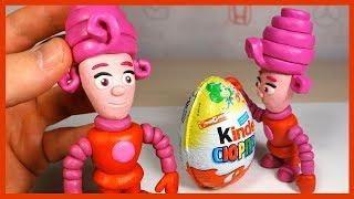 Лепим Фиксика Масю из пластилина. Masya in plasticine. Play Doh (Stop Motion).