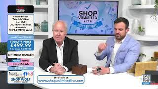 Watch Showcase with Free P&P to celebrate our 1st Birthday with Shop Unlimited Live