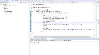 Swapping of two numbers using temp variable in java | Java | Java Dev