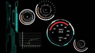 Sci-Fi speedometer hud panel interface animation - Kritrimvault